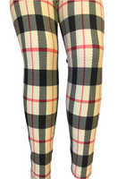 Printed Leggings "Sharp Dressed Plaid"