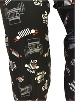 Printed Leggings "Jeep Girl"Full Print