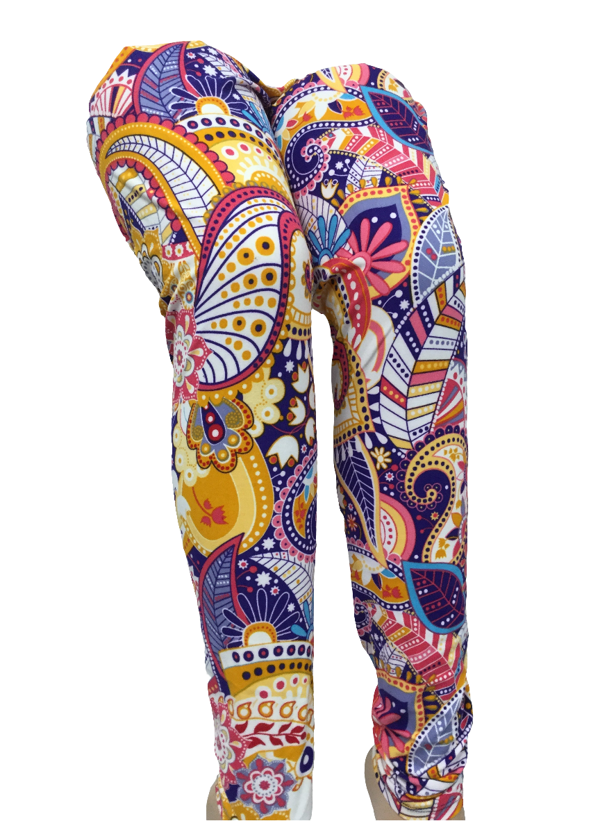 Printed Leggings "Fun in the Sun Paisley"