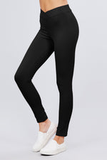 Mid Rise Ponte Pant