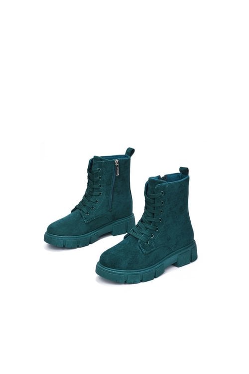 Women's Laced Faux Suede Boots