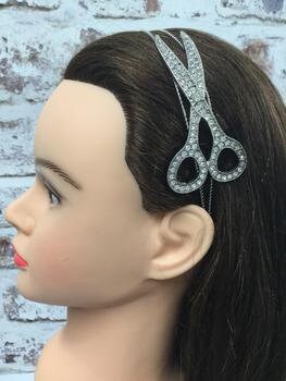 Large Rhinesone Scissor Headband