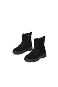 Women's Laced Faux Suede Boots
