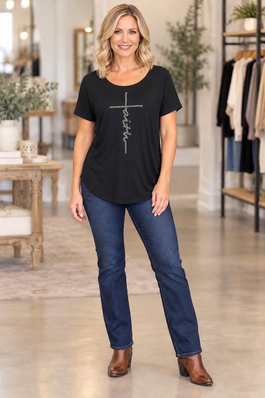 Faith Tunic in Rhinestones