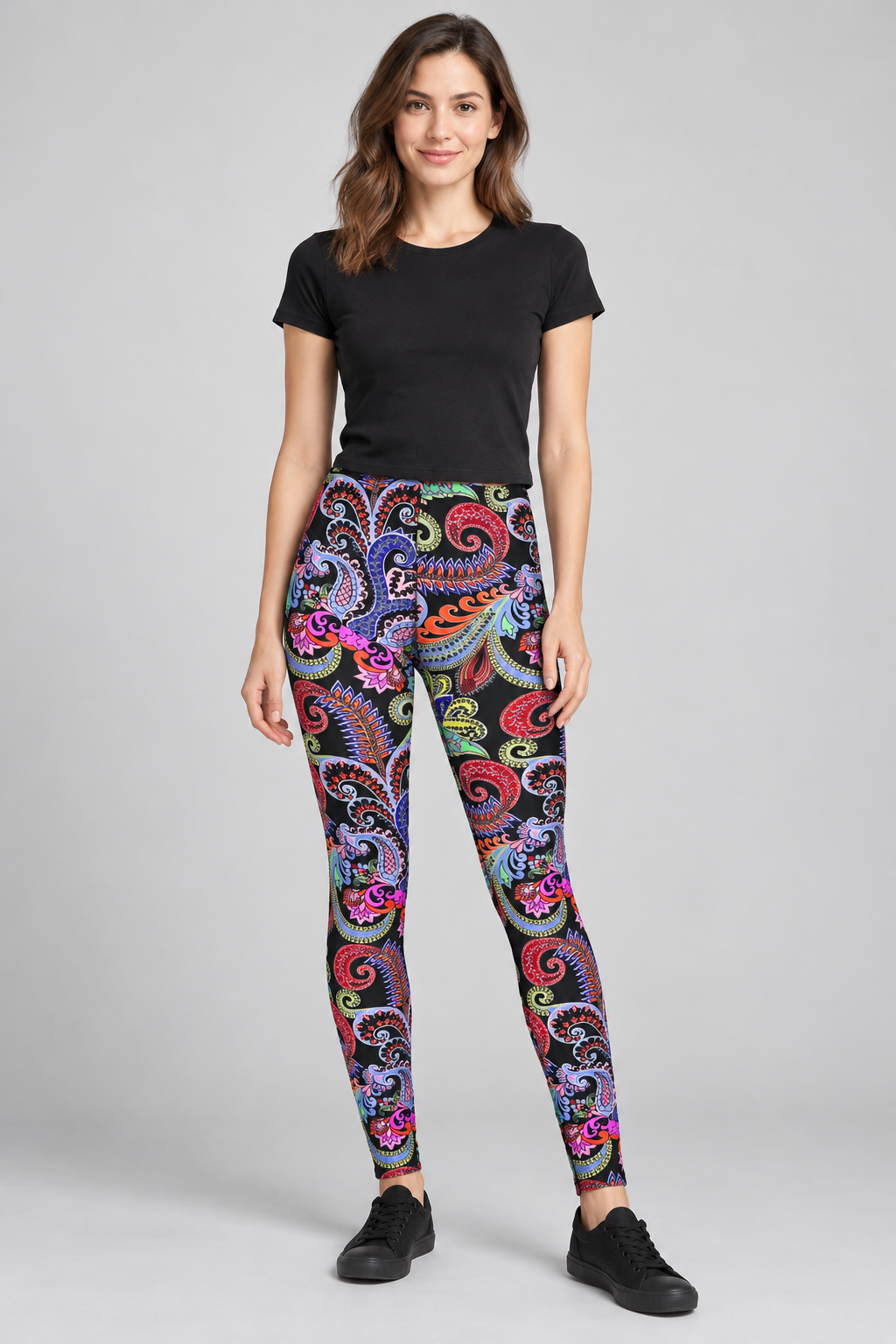 Printed Leggings " Turn Up the Color"