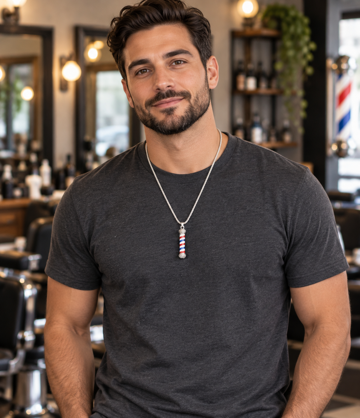 Barber Pole Necklace