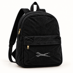 Corduroy Backpack with Scissor Accent