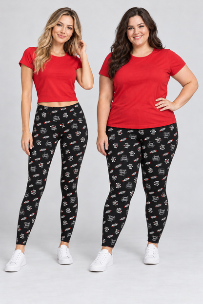 Printed Leggings "Jeep Girl"Full Print
