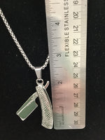 Straight Razor Necklace