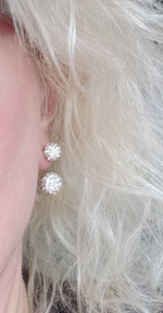 Rhinestone Ball Stud Earrings