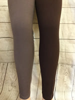 Classic Solid Leggings - Mushroom