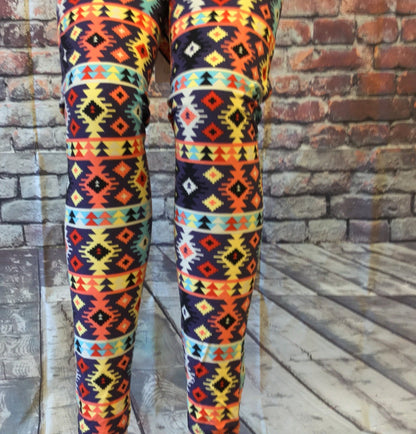 Printed Leggings "Gone Wild With the Paint"