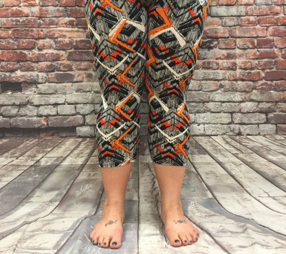 Capri Print "Hint of Orange"