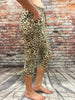 L/XL / Tan & Black / Leopard Print