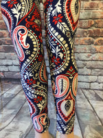 Printed Leggings"American Paisley"