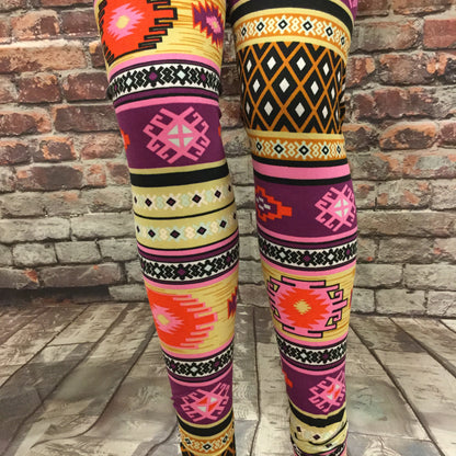 Printed Leggings "Smoke Pipe" Printed