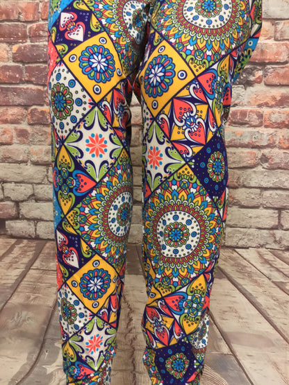 Printed Leggings"The Hearts of Fall"