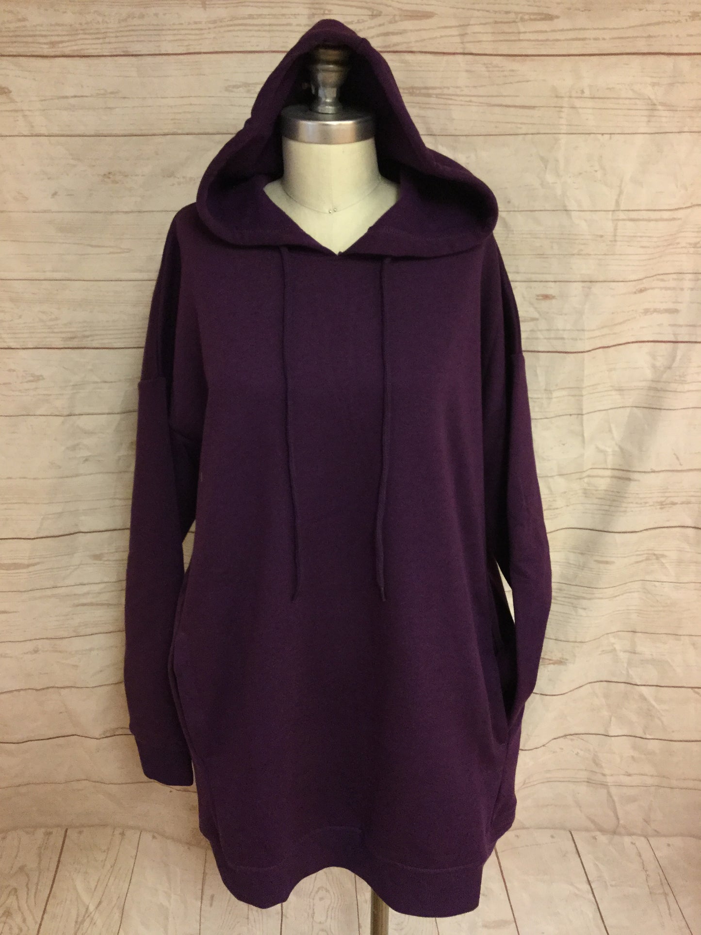 Pullover Over Sized Sweatshirt with Pockets and Hood