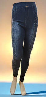 Rhinestone Accent Leggings