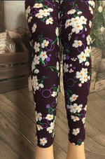 Printed Leggings "Violets for Violet"