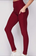 Plus Honeycomb Leggings w/ Pockets