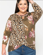 Plus Size Keyhole Top