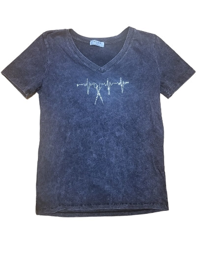 Stylist Heartbeat Mineral Washed Top S - 3 XL