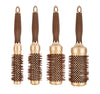 #53 Jumbo 2 INCHES / Brown/ Gold / Round