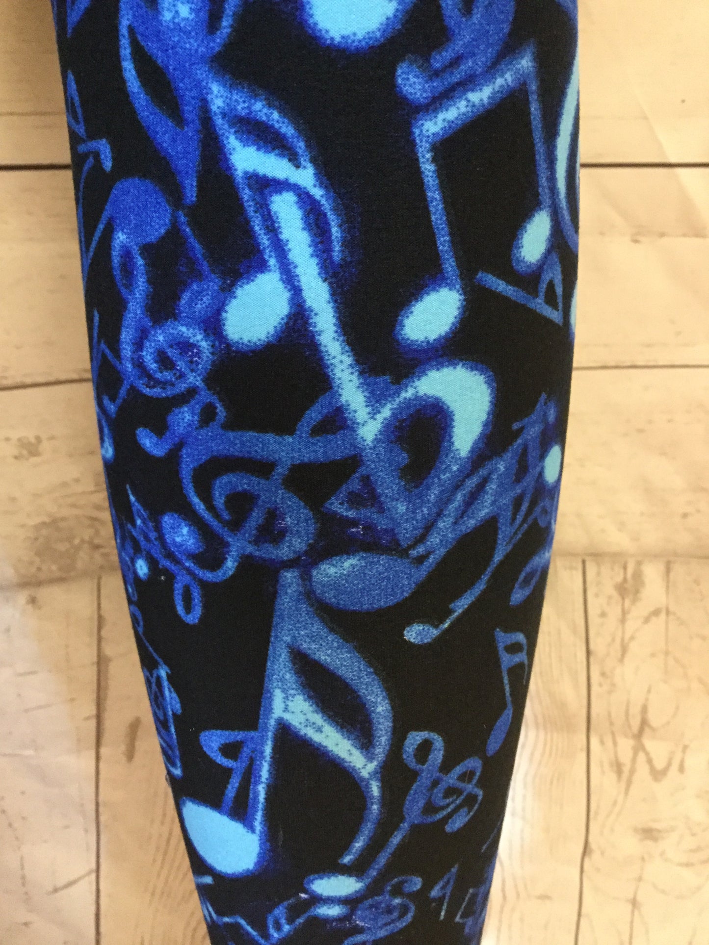 Sound of the Blue's Music Notes Printed Leggings