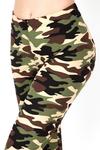 Plus Leggings "Olive Camo"