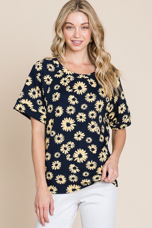 Yellow Flowered Top