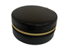 Black / Travel Jewelry Box / Round