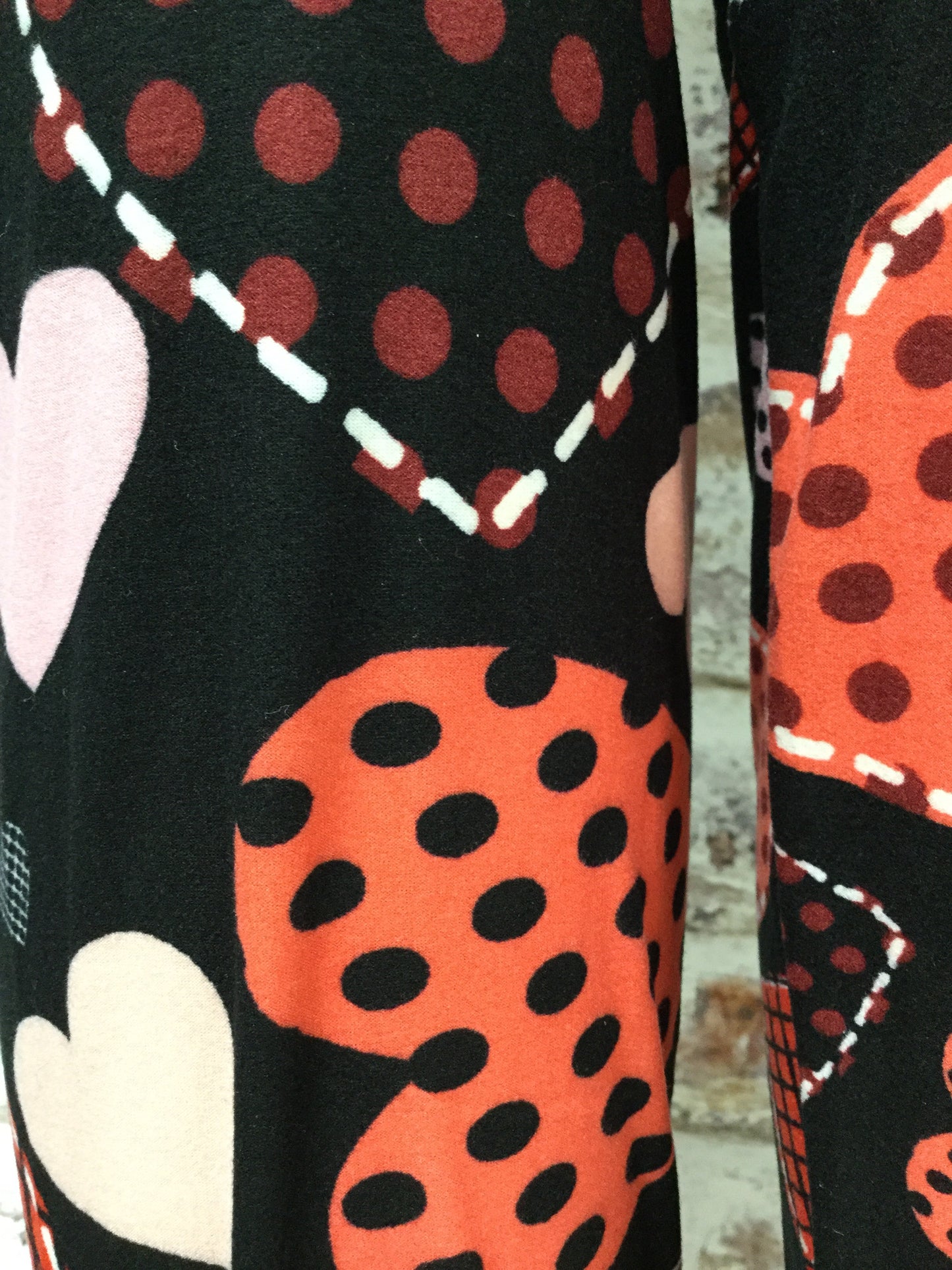 Extra Plus Patch Her Heart Printed Leggings