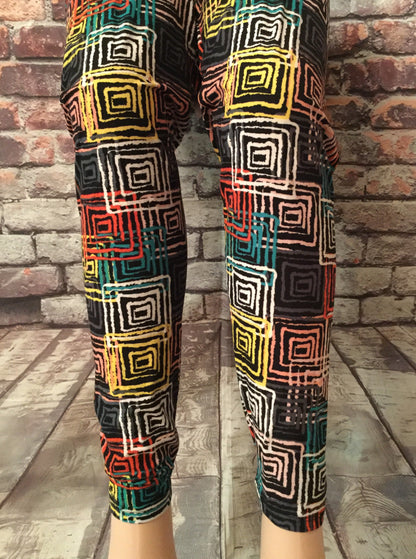 Plus 1X3X Leggings "Mazed and Comfy"