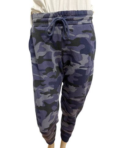 Blue Camo Drawstring Sweatpants