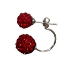 Rhinestone Ball Stud Earrings