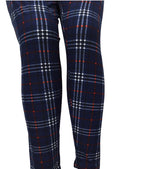 Plus 1X3X Leggings "Blue Plaid"