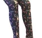 Print Leggings "Pink Ribbon"