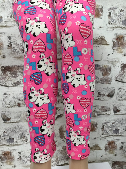 Plus Leggings "Dog Gone Love"