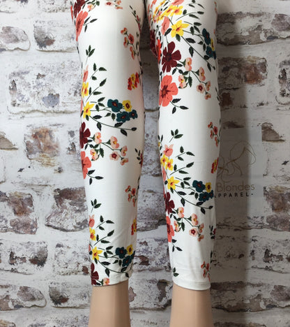 Plus 1X3X Leggings "Blossom Flowers"