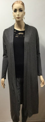 Stylist Long Cardigan with Pockets and Sclothcissor Rhinestones