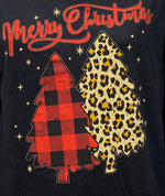 Black Merry Christmas Top