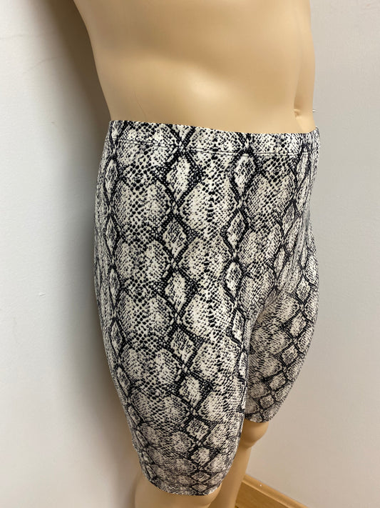 Extra Plus Snakeskin Biker Shorts