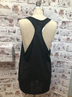 Stylist Tank Top with Scissor Accent