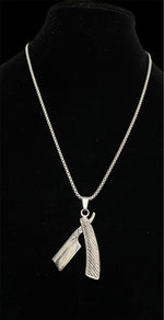 Straight Razor Necklace