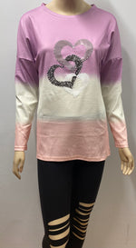 Lavender Dip Dye Long Sleeve Top