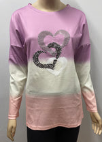 Lavender Dip Dye Long Sleeve Top