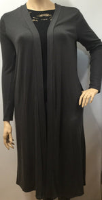 Stylist Plus Size Long Sleeve Cardigan with Pockets and Scissor Rhinestones