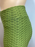 Plus Honeycomb Green Leggings