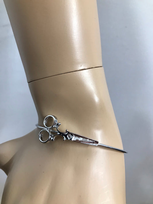 Scissor Bangle Bracelet
